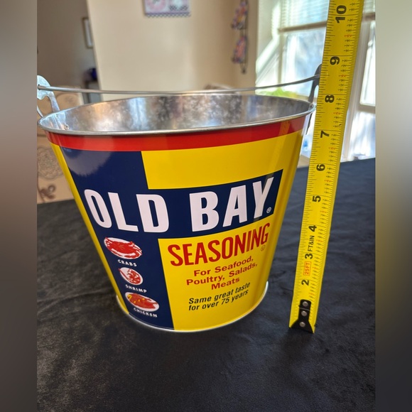 Old Bay Metal Steel Bucket Ice Bucket For Beer and Drinks - Picture 7 of 7